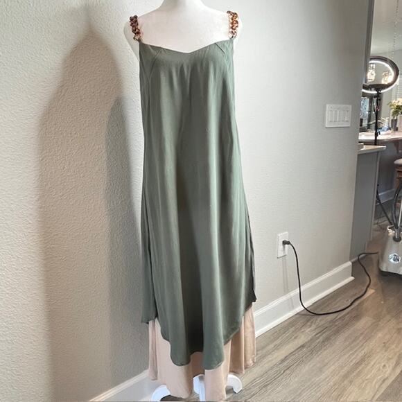 Bill Cost LIghtweight Silky Sleeveless Summer Dress Sz Small - Picture 1 of 13